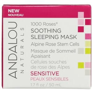Andalou Naturals 1000 Roses Soothing‎ Sleeping Face Mask - 1.7 Fl Oz